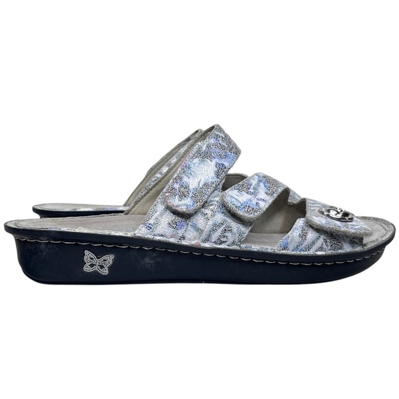 Alegria Bet-6003 Leather Sz 42 Slide-On Wedge Sandals - Picture 2 of 13